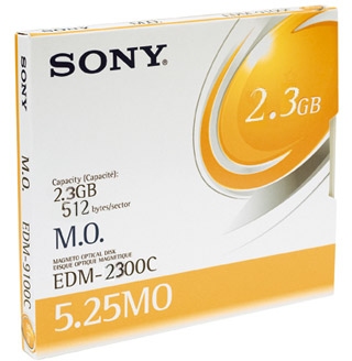 Sony 5.25” Magneto-Optical Disc of 2,319MB magneto optical disk 13.3 cm (5.25")