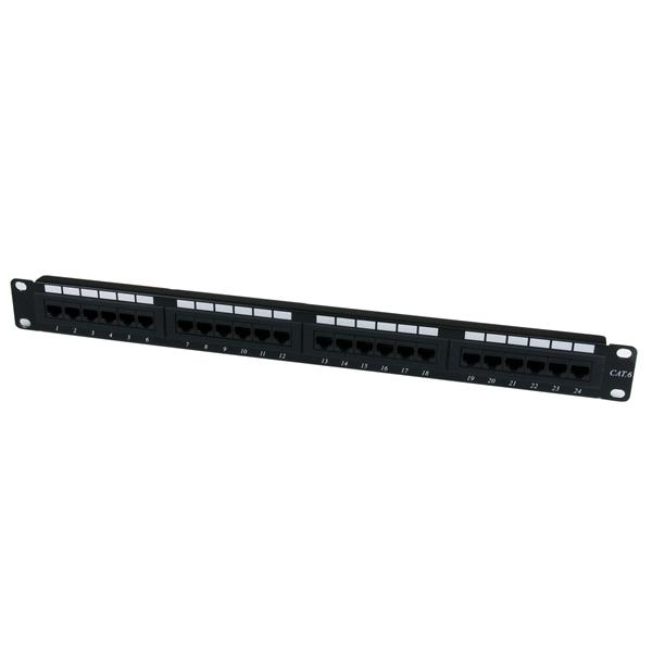 Image of StarTech.com 24 Port 1U Rackmount Cat 6 110 Patch Panel