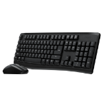 Rapoo X1800Pro keyboard Mouse included Universal RF Wireless QWERTY English Black