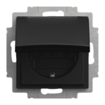 Busch-Jaeger 2CKA002018A1587 socket-outlet Schuko Black