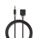 Nedis CABW22100AT02 audio cable 3.5mm 2 x 3.5mm Anthracite