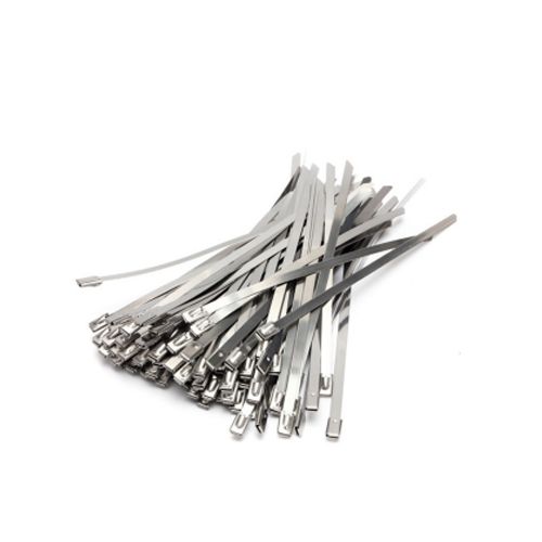 300mm x 4.6mm Stainless Steel  Cable Ties (Pack of 100)