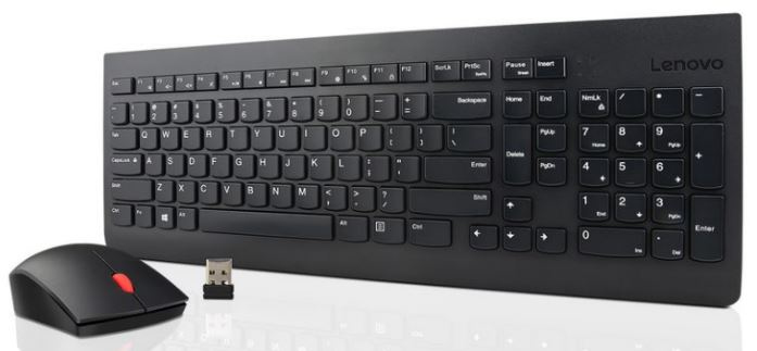 Image of Lenovo 4X30M39472 keyboard Mouse included RF Wireless German Black