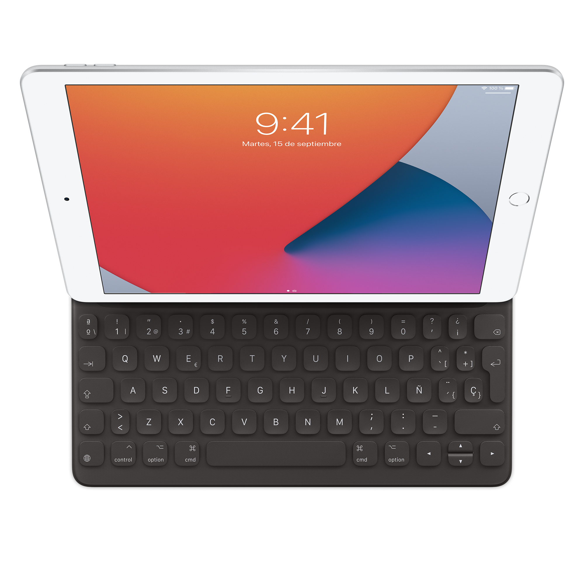 Image of Apple MX3L2Y/A mobile device keyboard Black Smart Connector QWERTY...