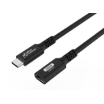 Microconnect USB3.2CC2EX USB-kabel USB4 Gen 2x2 2 m USB C Zwart