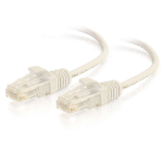 C2G 6ft (1.8m) Cat6 Snagless Unshielded UTP Slim Ethernet Network Patch Cable - White