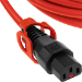 Cablenet 0.5m IEC C14 - IEC C13 IEC Lock + Orange PVC 1.0mm Power Leads