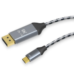 4XEM 4XTPC027B1M video cable adapter 39.4" (1 m) USB Type-C DisplayPort Black, Gray