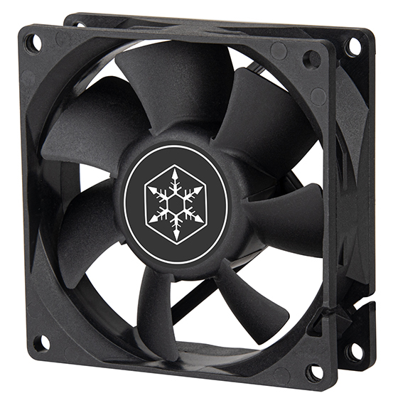 Image of Silverstone FN80 Computer case Fan 8 cm Black 1 pc(s)