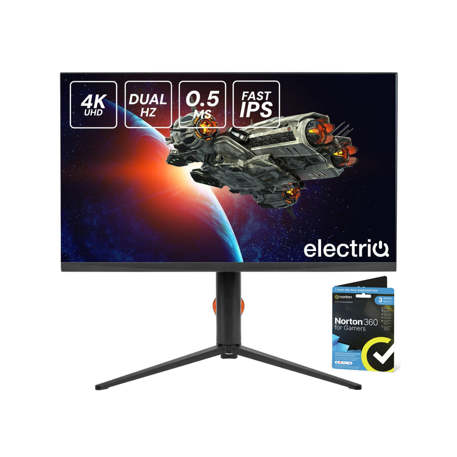 Image of electriQ 27" Fast IPS Dual Mode 4K UHD 160Hz Full HD 320Hz 0.5ms