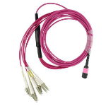 BlueOptics K2Q46A-BO InfiniBand en Glasvezelkabel 5 m MPO 4x LC Duplex Zwart, Grijs, Magenta