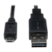 Tripp Lite UR050-001-24G USB cable 11.8" (0.3 m) USB 2.0 USB A Micro-USB B Black