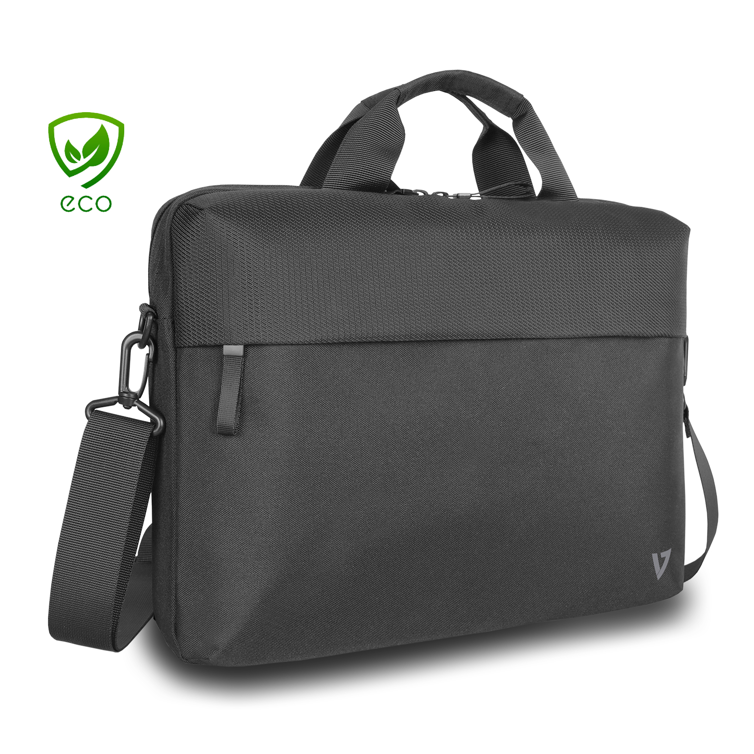 Photos - Laptop Bag V7 CTP16-ECO2 laptop case 39.6 cm  Briefcase Black (15.6")