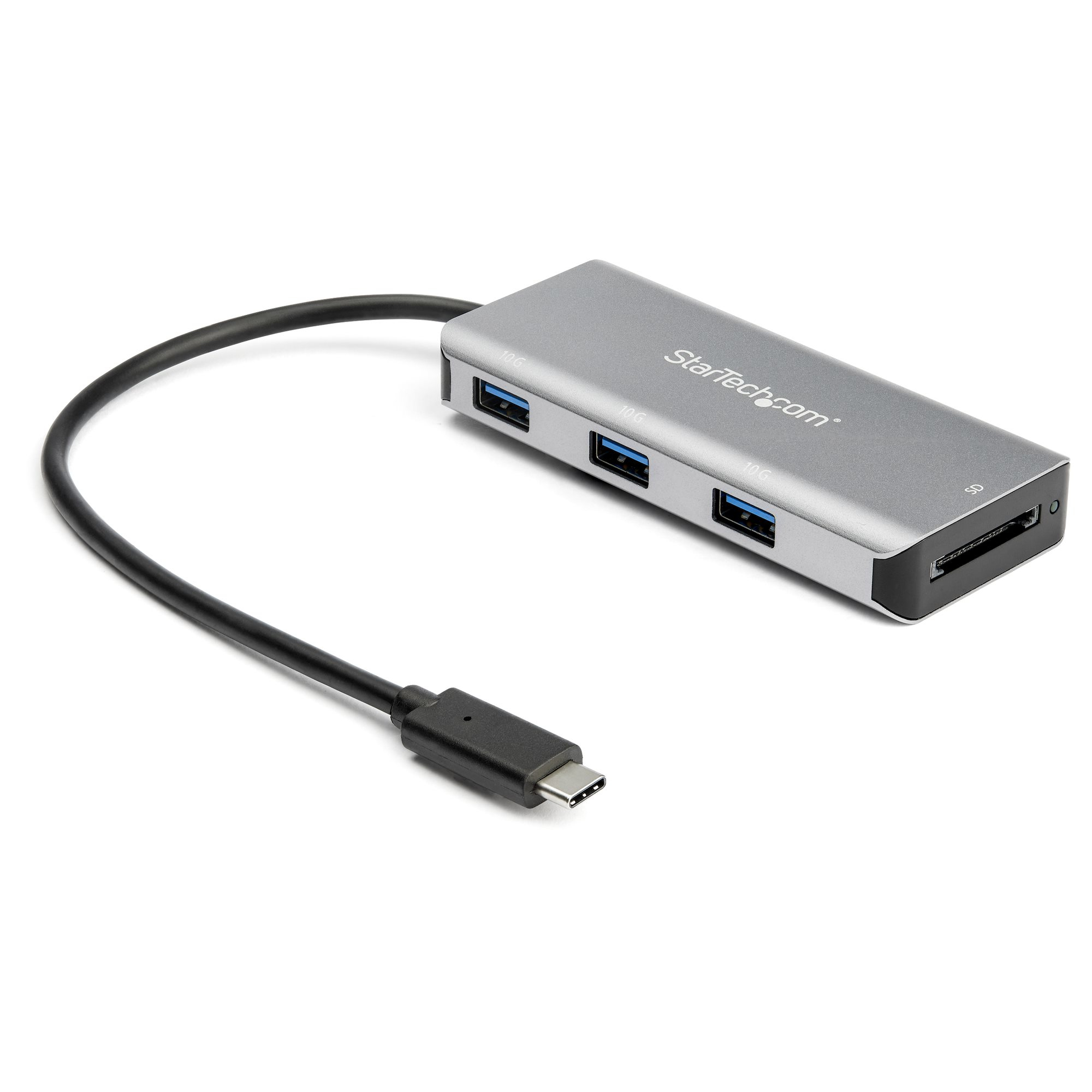 Image of StarTech.com 3 Port 10Gbps USB C Hub with SD Card Reader - 3x...