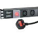 Cablenet 6 Way IEC - C13 Horizontal 1u PDU with UK 3m Feed