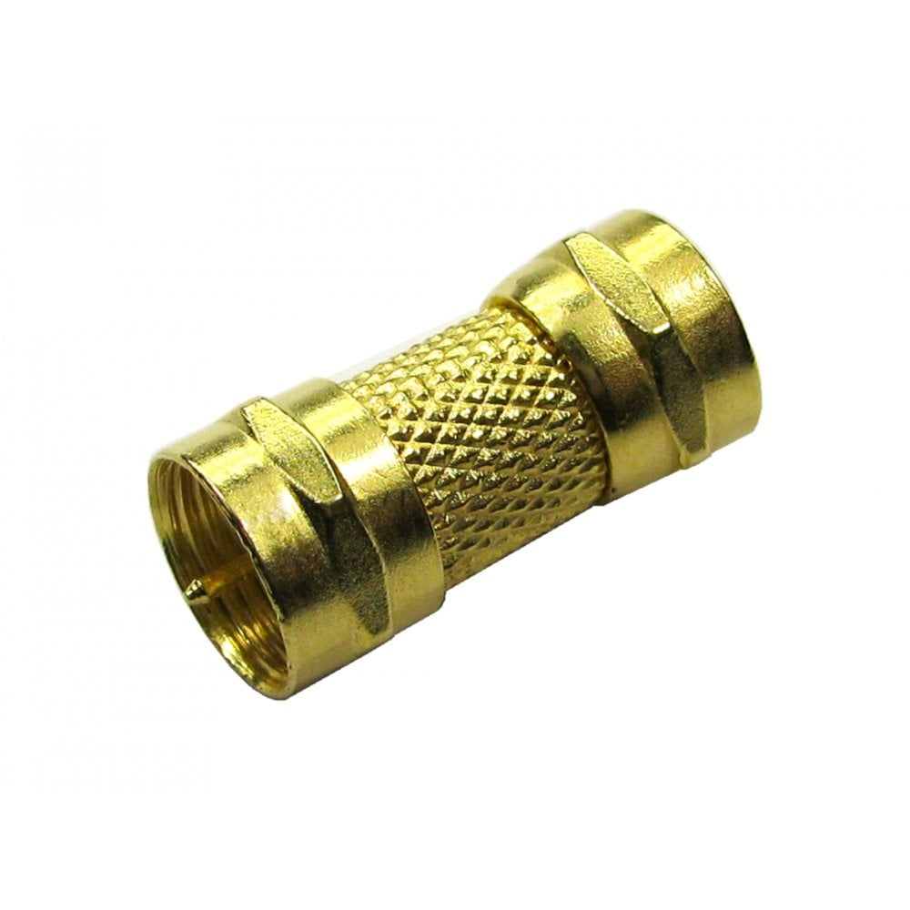 Cables Direct 3-FM-FM cable gender changer F Type Gold