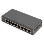 Digitus 8-port Gigabit switch, desktop, unmanaged, metal housing