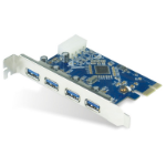 Astrotek 4x Ports USB 3.0 PCIe PCI Express Add-on Card Adapter 5Gbps Windows XP/7/8/10 Server 2008 & later Renesas 720201 Chipset Full Height