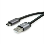 ROLINE 11029027 USB cable USB 2.0 0.8 m USB A USB C Black