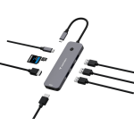 Verbatim CMH-08 USB Type-C 5000 Mbit/s Silver