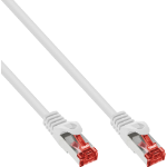 InLine Patch Cable S/FTP PiMF Cat.6 250MHz copper halogen free white 10m