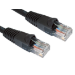 Cables Direct 0.5m Cat5e networking cable Black U/UTP (UTP)