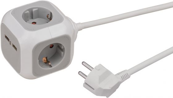 Image of Brennenstuhl 1150100 power extension 1.4 m 4 AC outlet(s) Indoor...