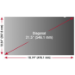 Viewsonic VSPF2150 display privacy filters 21.5" Frameless display privacy filter