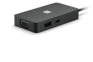 Image of Microsoft 1E4-00003 notebook dock/port replicator Black