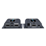 4Cabling 006.008.1045 AV extender AV transmitter & receiver Black