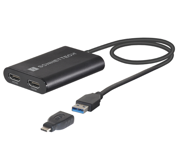 Photos - Card Reader / USB Hub Sonnet Technologies Sonnet USB3-DHDMI USB graphics adapter 3840 x 2160 pixels Black 