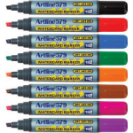 ARTLINE 579 DRYSAFE WHITEBOARD MARKER 5MM CHISEL 8 COLOUR ASSORTED BOX 12