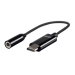 Monoprice 33044 cable gender changer USB-C 3.5mm Black