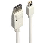 Lindy Mini DP to DB cable, white 1m
