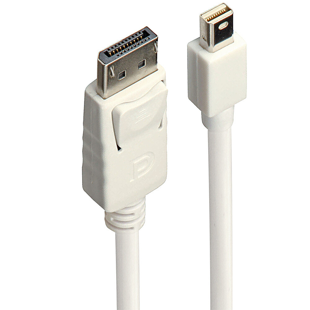 Image of Lindy Mini DP to DB cable, white 1m
