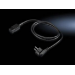 Rittal DK 7200.216 Black 1.8 m Power plug type F C19 coupler