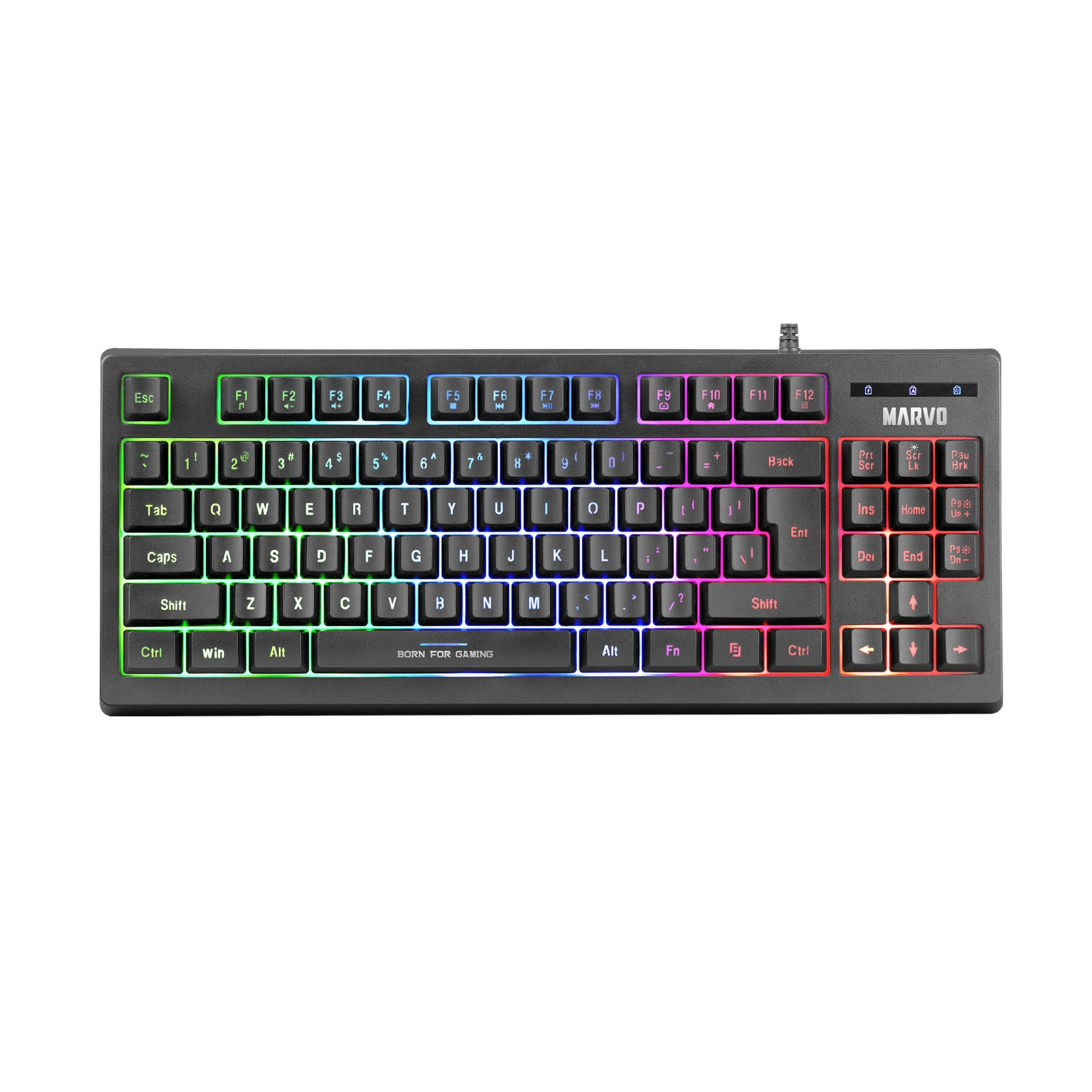 Image of MARVO Scorpion K607 80% TKL Layout Gaming Keyboard, Multimedia,...