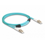 DeLOCK 87909 InfiniBand en Glasvezelkabel 3 m LC Aqua-kleur