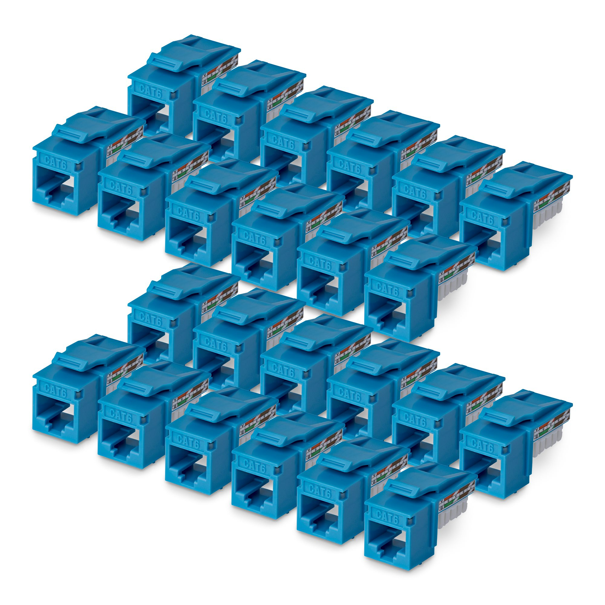 Startech.com Gold/Bronze Cat6 Keystone Jack. 24-Pack Rj45 Ethernet Keystone Jacks.