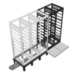 Middle Atlantic Products RIB Series Riser Bases 2 bay Freestanding rack Black