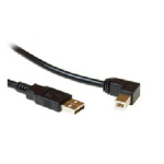 Microconnect USB A/USB B, 2 m USB cable USB 2.0 Black