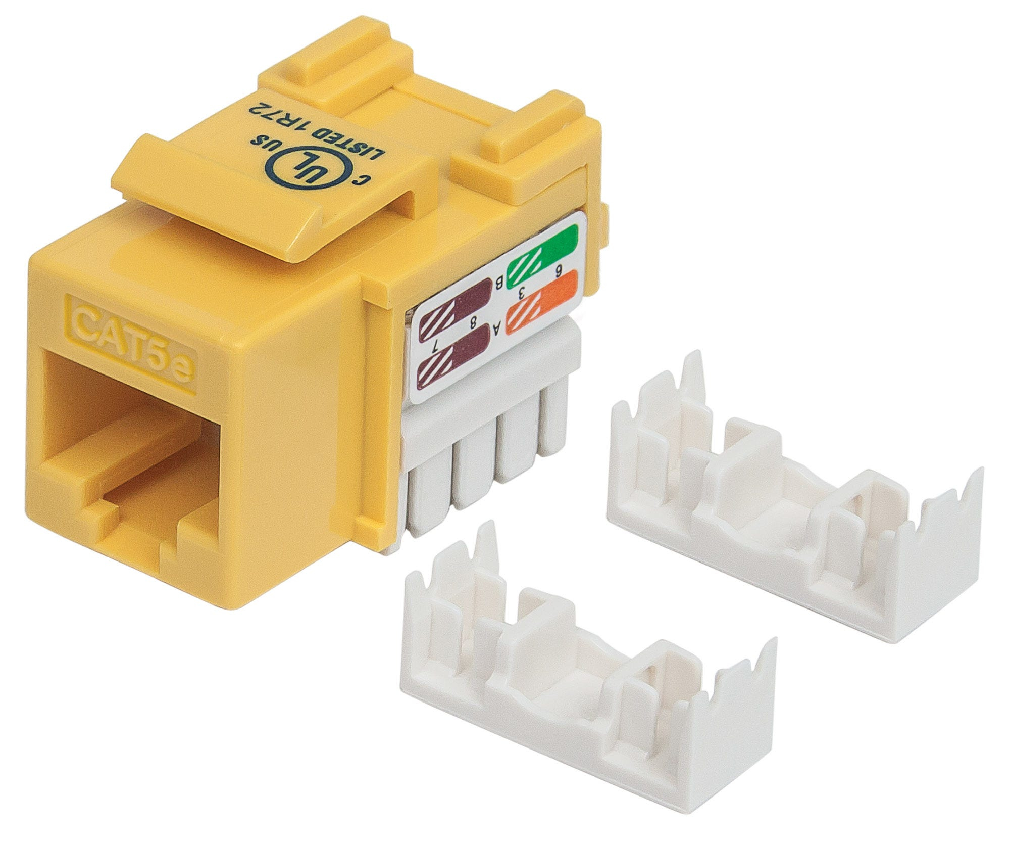 Intellinet Keystone Jack. Cat5e. UTP. Punch-down. Yellow