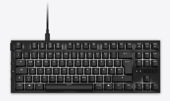 Image of NZXT KB-1TKDE-BR keyboard USB QWERTZ German Black