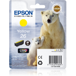 Epson Polar bear Singlepack Yellow 26 Claria Premium Ink