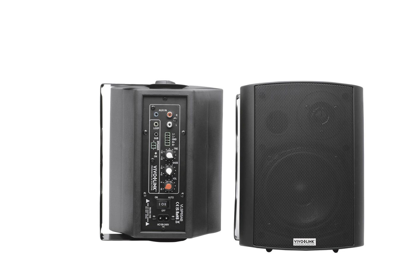 Image of Vivolink VLSP65AB loudspeaker 2-way Black Wired 60 W