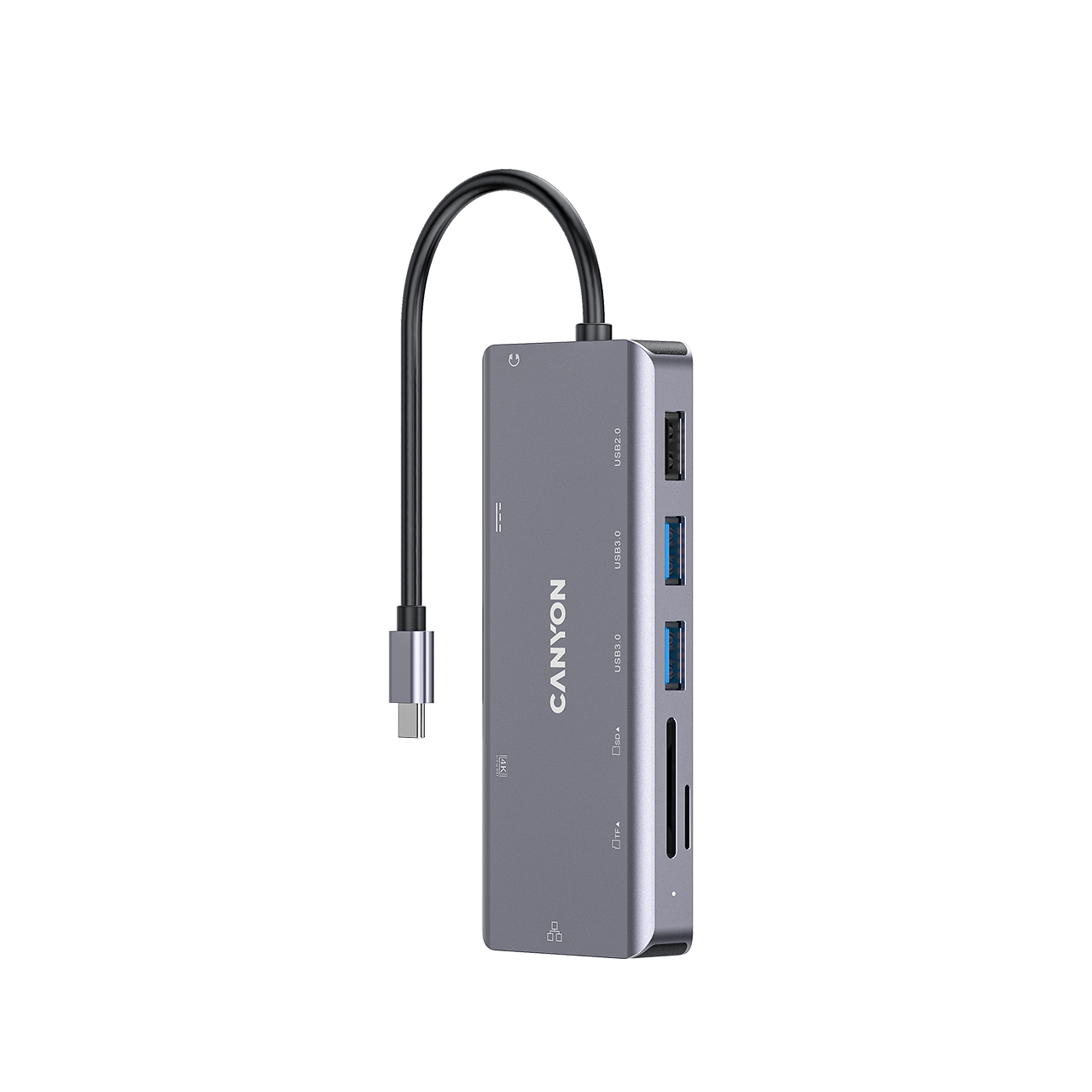 Image of Canyon DS-11 USB 3.2 Gen 1 (3.1 Gen 1) Type-C Grey