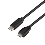 LogiLink CU0196 USB cable 0.5 m USB 2.0 USB C Micro-USB B Black