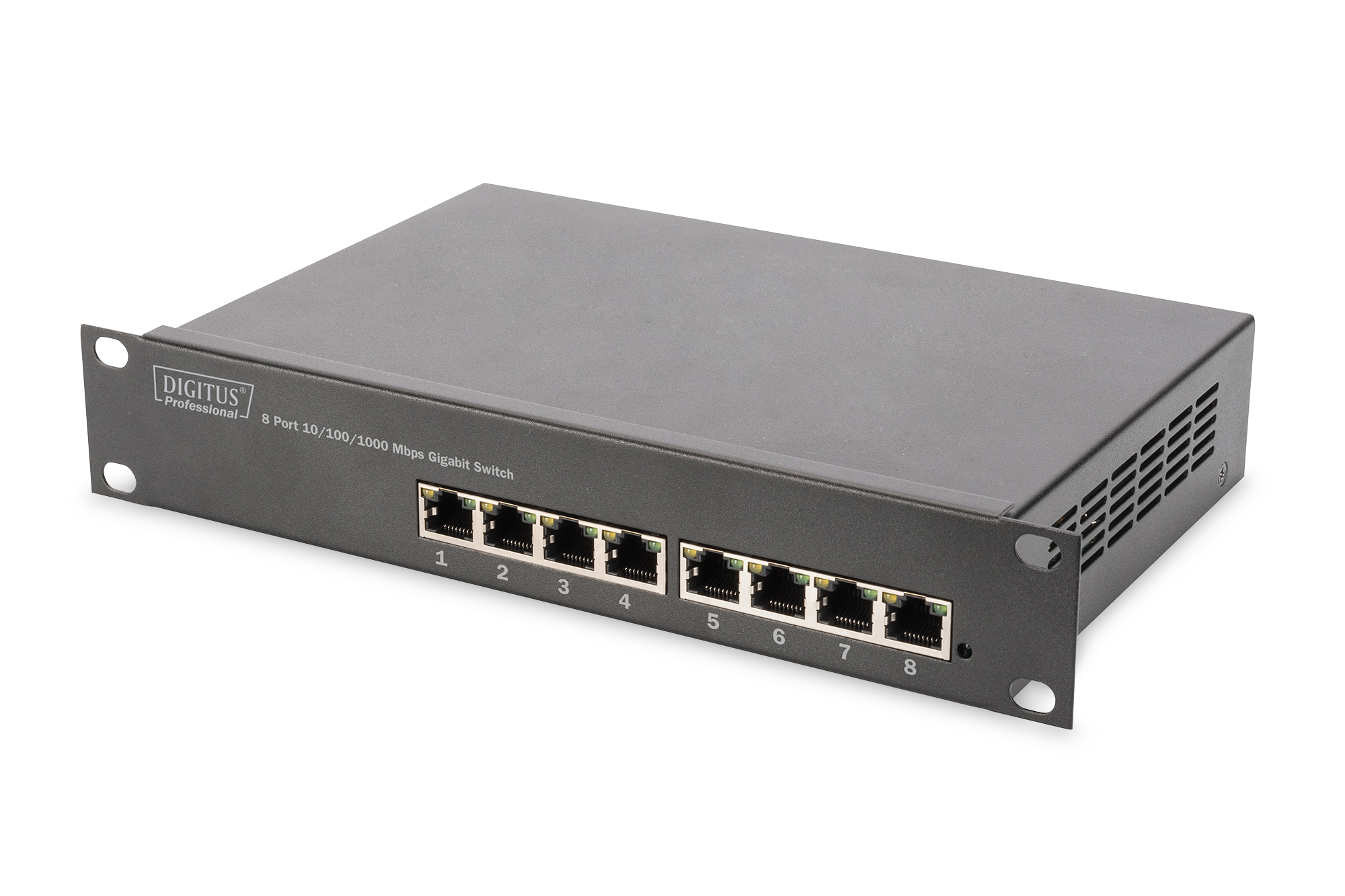 Digitus 10" Gigabit Ethernet Switch. 8-Port. Unmanaged