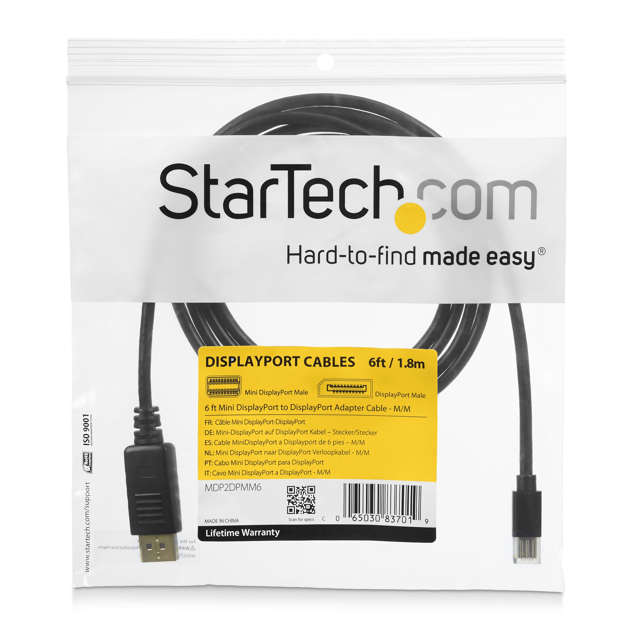 Cable atters cable 8K ini DisplayPort 1.4 a HDI de 1,8 con 4K a