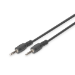 Digitus 3.5mm M/M, 1.5 m audio cable Black